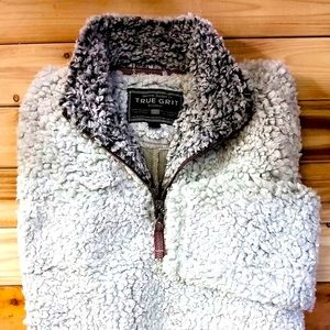 TRUE GRIT SHERPA FLEECE PULLOVER SZ XS